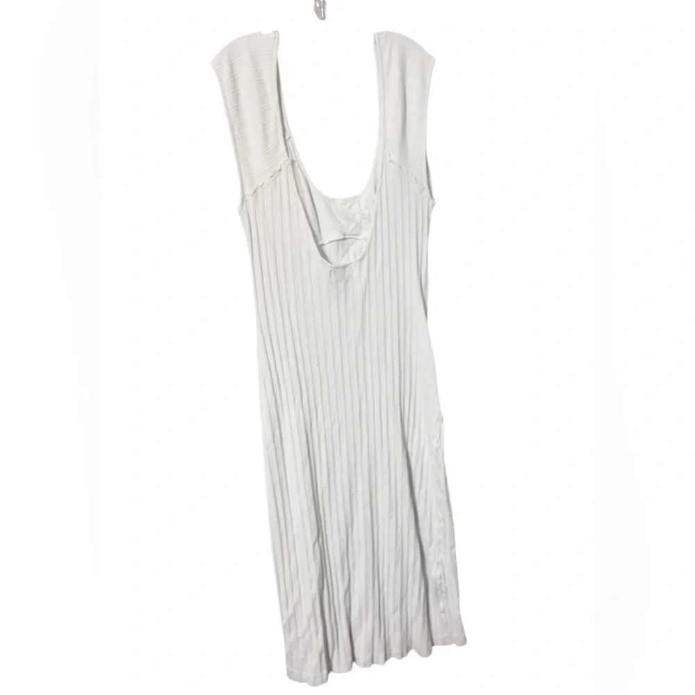 Free People Beach Ivory Knit Maxi Dress Sz L Resort‎ Vacation Cruise Summer